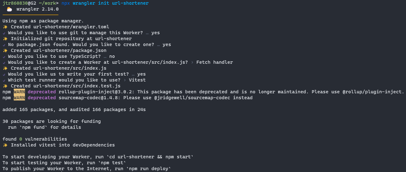 Init Cloudflare Worker